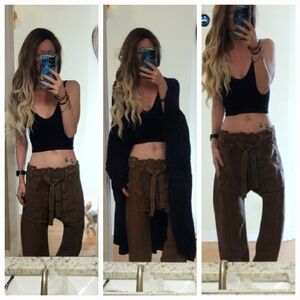OOAK CUSTOM HAND DYED Free People Sky Rider Harem Drop Crotch Pant